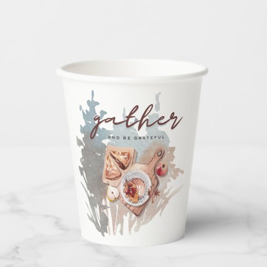 Dankbare bijeenkomst papieren bekers (Voorkant)