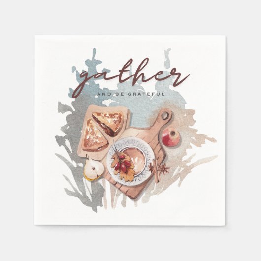 Dankbare bijeenkomst servet (Voorkant)