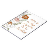 Dankbare bloemen en bladeren notitieboek (Linkerzijde)