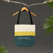 Dankbare Boodschappentas | Premium Zomer Streepdes Tote Bag