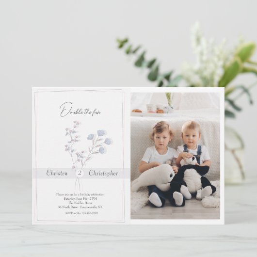 Dankbare botanische foto kaart (Staand voorkant)