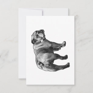 Dankbare Bulldog, Stabiel Hart Bedankkaart