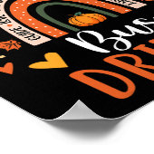 Dankbare buschauffeur Thanksgiving Herfst School B Poster (Hoek)
