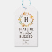 Dankbare cadeautag cadeaulabel (Voorkant)