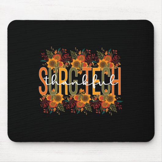 Dankbare Chirurgische Technoloog Thanksgiving Chir Muismat (Voorkant)