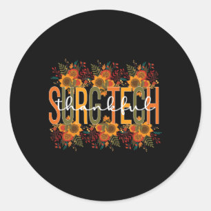 Dankbare Chirurgische Technoloog Thanksgiving Chir Ronde Sticker