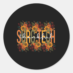 Dankbare Chirurgische Technoloog Thanksgiving Chir Ronde Sticker