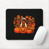 Dankbare Dachshund Worst Thanksgiving Pompoen Muismat (Met muis)