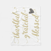 dankbare dankbare gezegde Thanksgiving vakantie Fleece Deken (Voorkant)