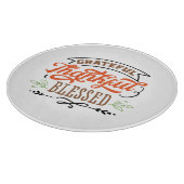 dankbare dankbare gezegde Thanksgiving vakantie Snijplank (Hoek)