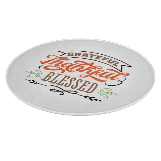 dankbare dankbare gezegde Thanksgiving vakantie Snijplank (Hoek)