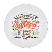 dankbare dankbare gezegde Thanksgiving vakantie Snijplank (Voorkant)