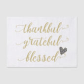 dankbare dankbare gezegde Thanksgiving vakantie Tissuepapier (Voorkant)