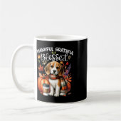Dankbare dankbare gezegende Beagle Dog Happy Herfs Koffiemok (Links)