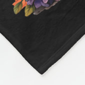 Dankbare dankbare gezegende Engelse Bulldog Herfst Fleece Deken (Hoek)