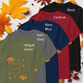 Dankbare dankbare gezegende herfst herfst bladeren t-shirt