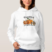 Dankbare dankbare gezegende herfst pompoenen hoodie (Voorkant)