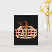 Dankbare dankbare Gezegende Leraar Thanksgiving Th Kaart (Gele Bloem)