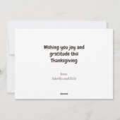 Dankbare dankbare gezegende maïs schokt Bray Churc Feestdagenkaart (Achterkant)