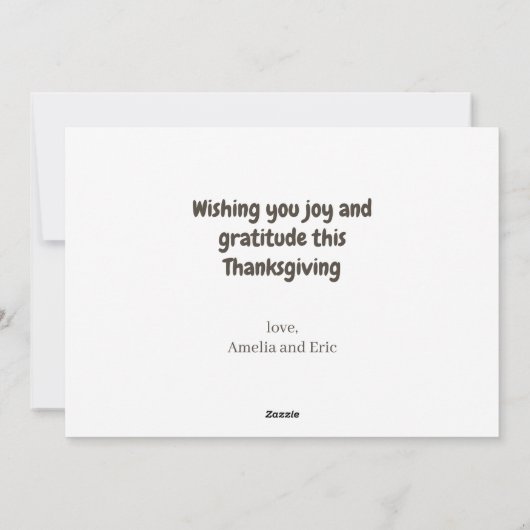 Dankbare dankbare gezegende maïs schokt Bray Churc Feestdagenkaart (Achterkant)