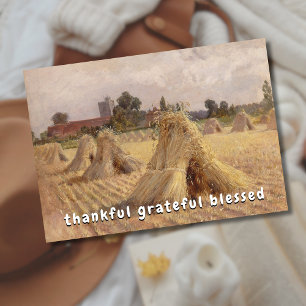 Dankbare dankbare gezegende maïs schokt Bray Churc Feestdagenkaart