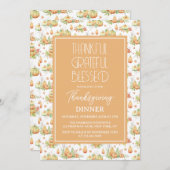 dankbare dankbare gezegende minimalistische Thanks Kaart (Voorkant / Achterkant)