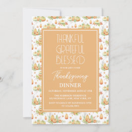 dankbare dankbare gezegende minimalistische Thanks Kaart