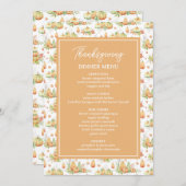 dankbare dankbare gezegende minimalistische Thanks Menu (Voorkant / Achterkant)