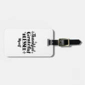 Dankbare, dankbare, gezegende sprankelende Thanksg Bagagelabel (Voorkant horizontaal)