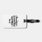 Dankbare, dankbare, gezegende sprankelende Thanksg Bagagelabel (Achterkant horizontaal)