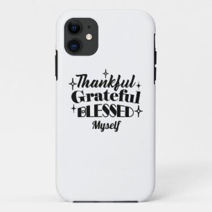 Dankbare, dankbare, gezegende sprankelende Thanksg Case-Mate iPhone Case