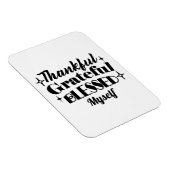 Dankbare, dankbare, gezegende sprankelende Thanksg Magneet (Rechterzijde)