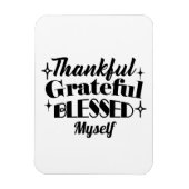 Dankbare, dankbare, gezegende sprankelende Thanksg Magneet (Verticaal)