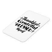 Dankbare, dankbare, gezegende sprankelende Thanksg Magneet (Linkerzijde)