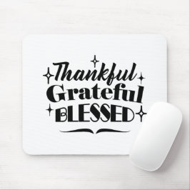 Dankbare, dankbare, gezegende sprankelende Thanksg Muismat