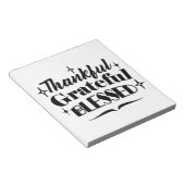 Dankbare, dankbare, gezegende sprankelende Thanksg Notitieblok (Schuin)