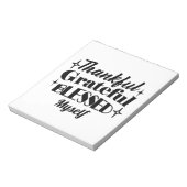 Dankbare, dankbare, gezegende sprankelende Thanksg Notitieblok (Linkerzijde)