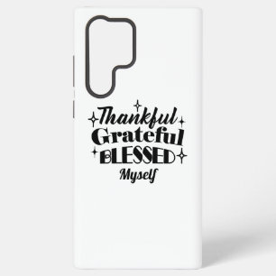 Dankbare, dankbare, gezegende sprankelende Thanksg Samsung Galaxy Hoesje
