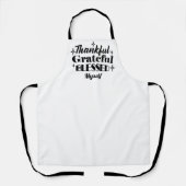 Dankbare, dankbare, gezegende sprankelende Thanksg Schort (Voorkant)