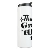 Dankbare, dankbare, gezegende sprankelende Thanksg Thermosbeker (Gedraaid links)