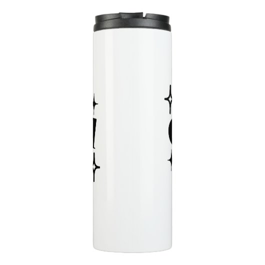 Dankbare, dankbare, gezegende sprankelende Thanksg Thermosbeker (Achterkant)