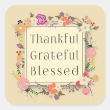 Dankbare dankbare gezegende Thanksgiving Sticker