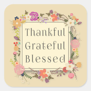 Dankbare dankbare gezegende Thanksgiving Sticker
