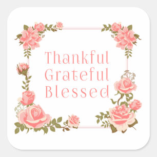 Dankbare dankbare gezegende Thanksgiving Sticker