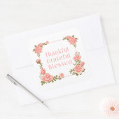 Dankbare dankbare gezegende Thanksgiving Sticker (Envelop)