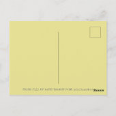 DANKBARE DIKKE HUISDIER, DANKBARE PELGRIM OLIFANT BRIEFKAART (Achterkant)