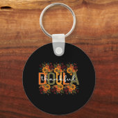 Dankbare Doula Thanksgiving Postpartum Doula Sleutelhanger (Voorkant)