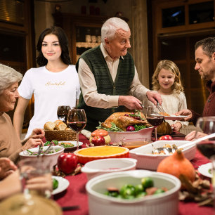 Dankbare eenvoudige minimalist Tri-Blend shirt