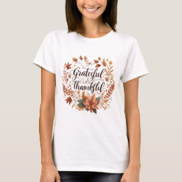 Dankbare en dankbare herfstinspiratie voor Thanksg T-shirt
