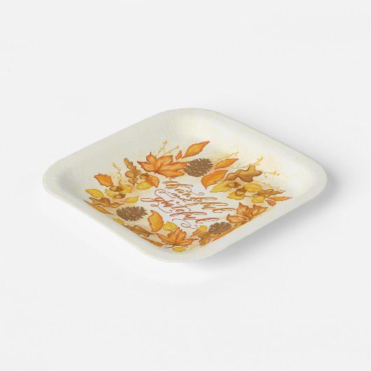 Dankbare en Dankbare Partij Borden Papieren Bordje (Gebogen)